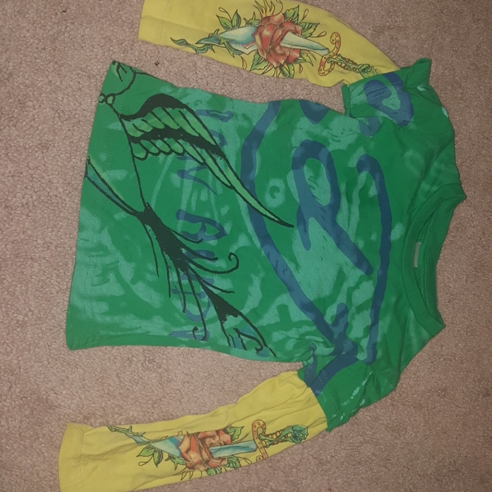 Ed Hardy tattoo long sleeve shirt